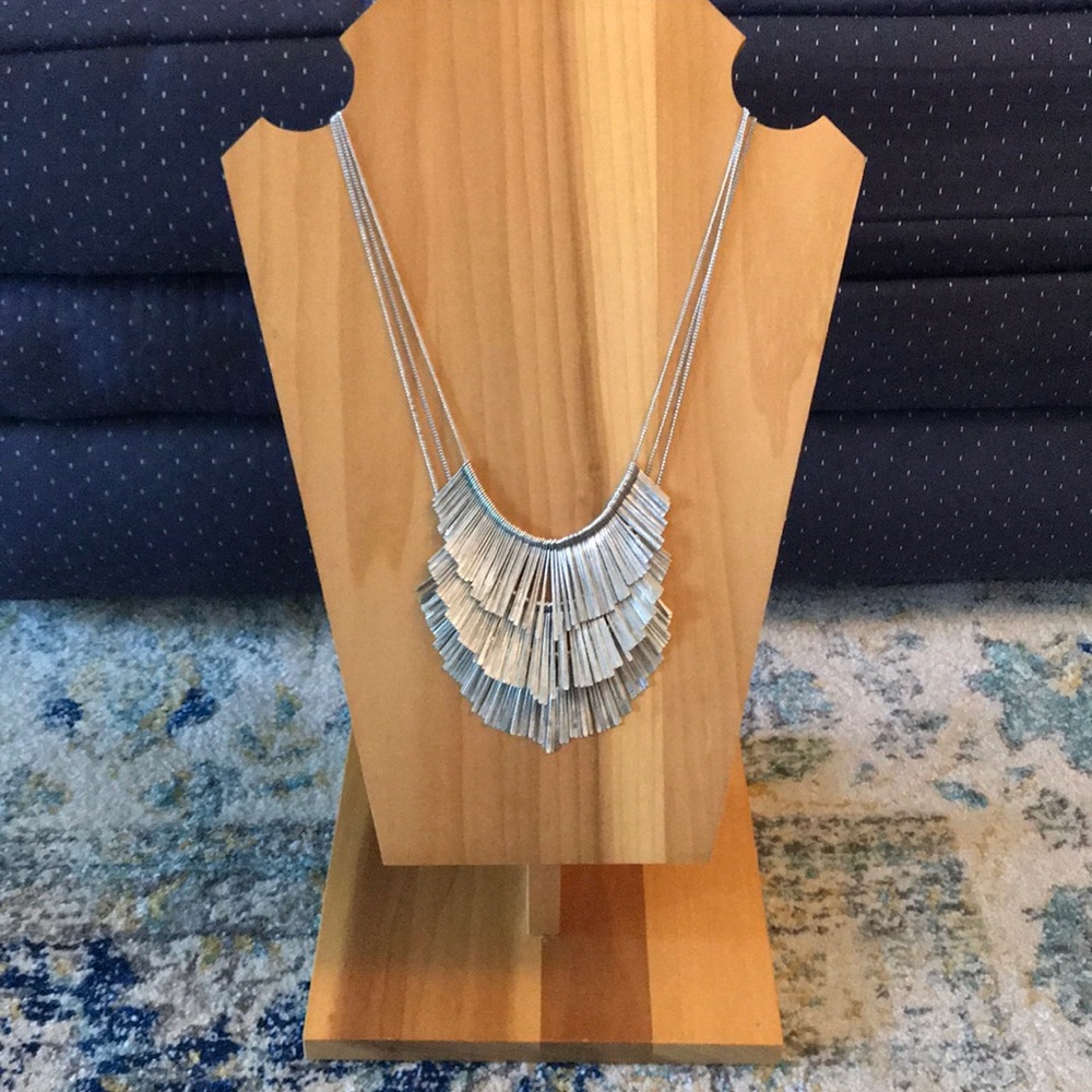 Silver layered necklace urban outfitters